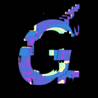 Glitch Alphabet GIF