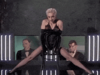 true blue madonna GIF