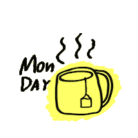 iscariotmedia monday monday tea mondaytea Sticker
