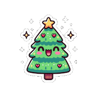 Christmas Stars Sticker