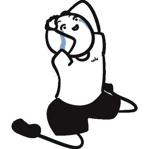 Sad Illustration Sticker by Ceebsau