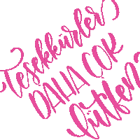 Laluz Tesekkurler Sticker