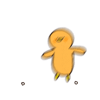 Duck Correr Sticker by Kcomics