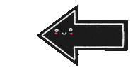 Black Arrow Sticker