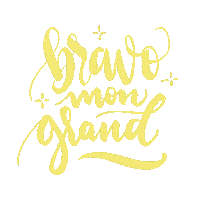 Lettering Bravo Sticker by Emilia Desert