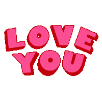 Happy Love You Sticker by eye mind heart