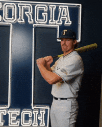 Georgia Tech Baseball GIF by Georgia Tech Yellow Jackets