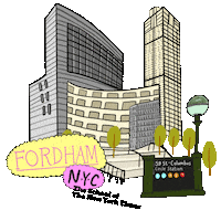 Nyc Fordham Sticker by The School of The New York Times