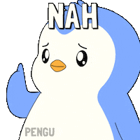 Penguin No Sticker by Pudgy Penguins