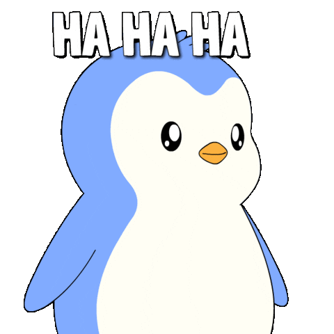 Ha Ha Lol Sticker by Pudgy Penguins