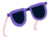 Summer Glasses Sticker by Vera Dement