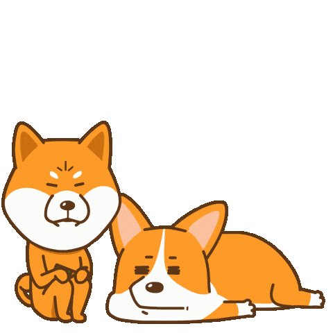 Corgi Shiba Sticker