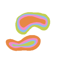 Trip Blobs Sticker by By Sauts // Alex Sautter (formerly Pretty Whiskey)