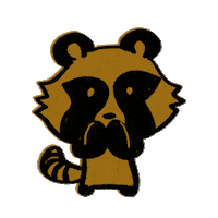 Ru66ishGame fun laugh raccoon 楽しい Sticker