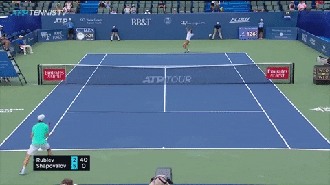 bennyice1001 giphygifmaker 2019 forehand andrey rublev GIF