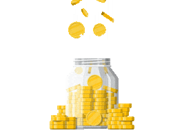 TheValpalNetwork money coins savings jar Sticker