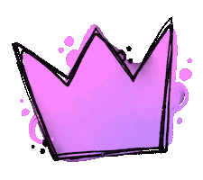 nika1princess pink queen purple crown Sticker
