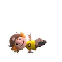 Happy Fun Sticker by Wickey