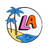 Los Angeles La Sticker by discoverLA
