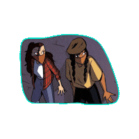 Protesting Human Rights Sticker by A LA BRAVA, Universe of Latina Superheroes