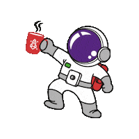 Coffee Space Sticker by Bluhaus
