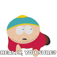 Are You Sure Eric Cartman Sticker by South Park