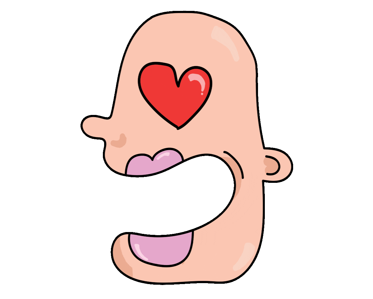 hungry in love Sticker by Sam Leighton-Dore