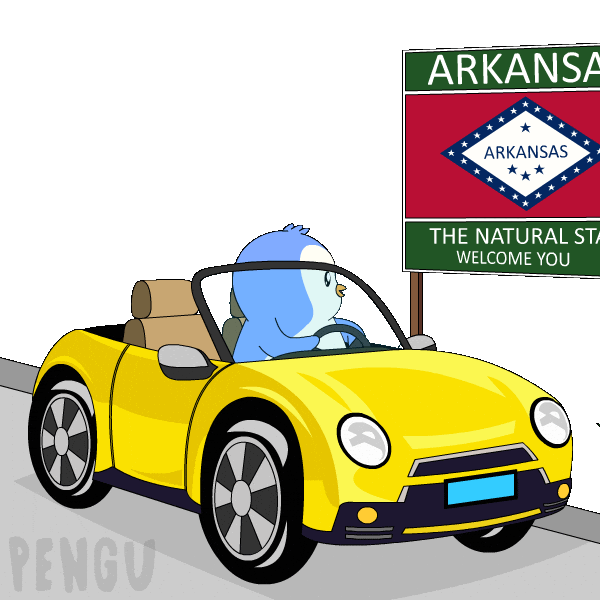 Travel Driving Sticker by Pudgy Penguins