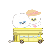 Driving On My Way Sticker