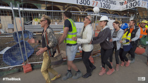 Channel 9 Blockhead GIF by The Block