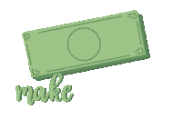 Make It Rain Money Sticker