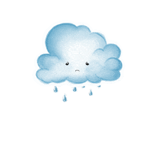 kherhuiwong sad cry rain emotion Sticker