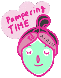 airinbeauty skincare mask skin me time Sticker