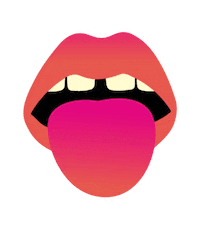 Lips Tongue Sticker by British Beauty Council