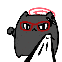 Cat Punch Sticker by circlecan