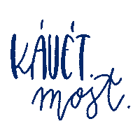 Amistyle coffee text blue lettering Sticker