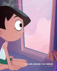 THE GIRL BEHIND THE MIRROR