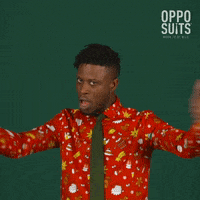 Merry Christmas Reaction GIF by OppoSuits