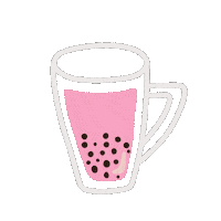 Bubble Tea Pink Sticker