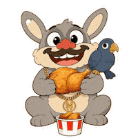 Hungry Fast Food Sticker