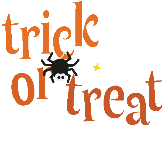 Trick Or Treat Halloween Sticker by Studio Nobu