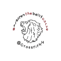 Flattenthebellycurve Sticker by CrossfitHH