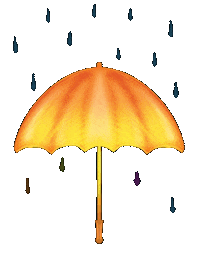 Rain Umbrella Sticker