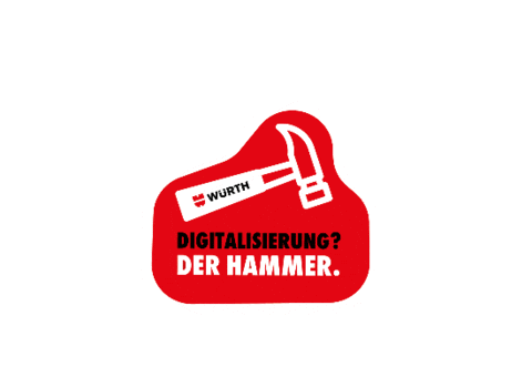 Hammer Sticker by Wuerth Germany