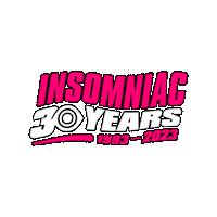 30 Years Sticker by Insomniac Events