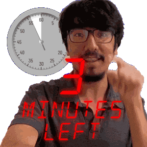 3 Minutes Sticker