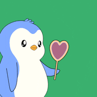 I Love You Hearts GIF by Pudgy Penguins