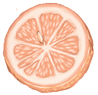 Pink Orange Sticker