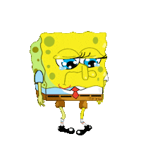 sad sponge bob STICKER by imoji