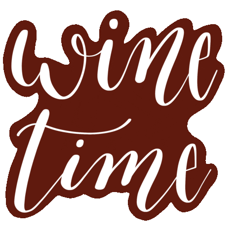 Cottagecalligraphy giphyupload wine calligraphy redwine Sticker